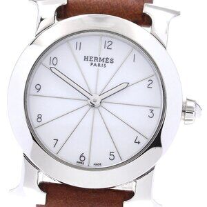 HERMES H watch Rondo HR1.210 Silver Dial Quartz Ladies Watch